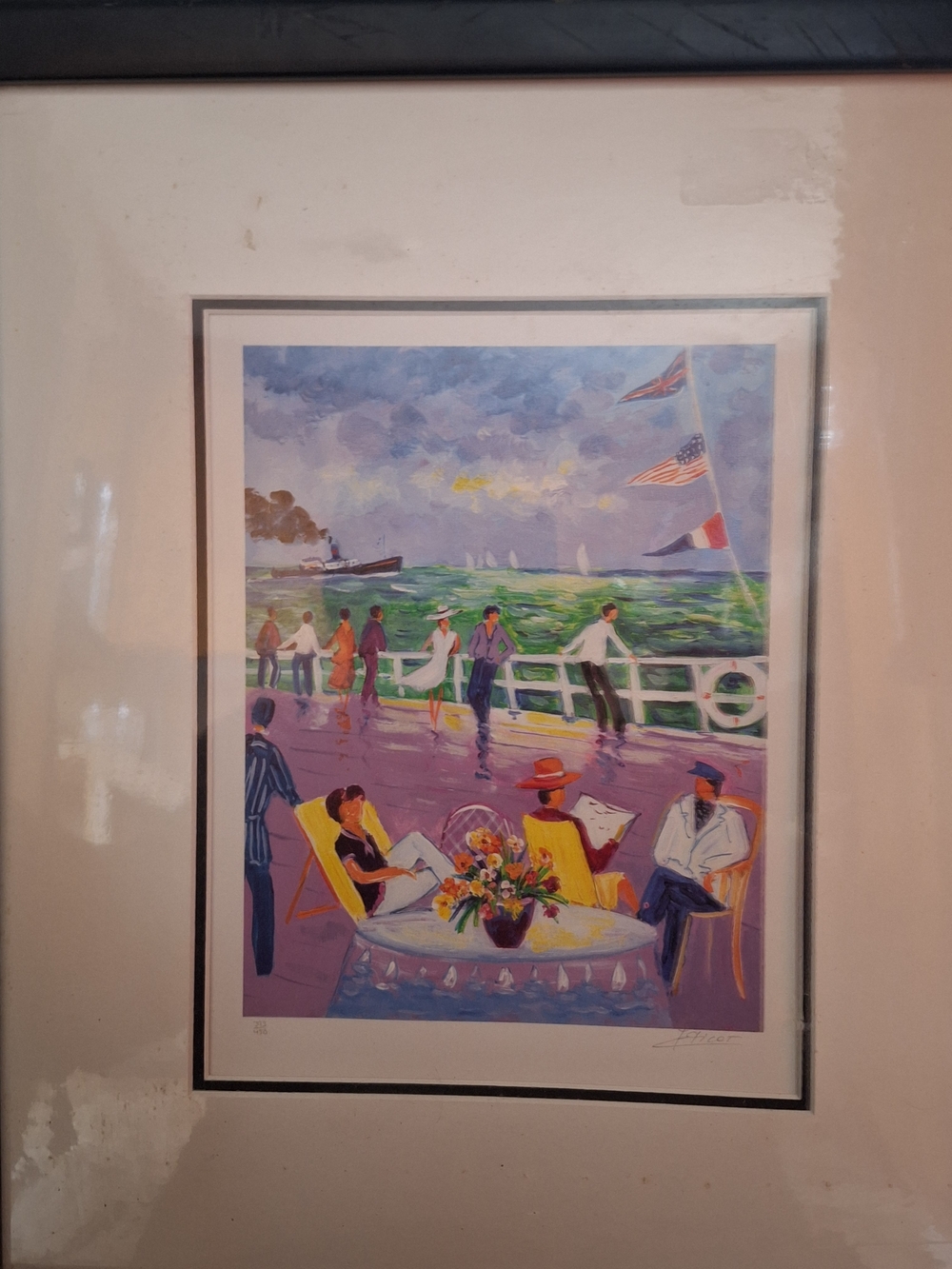 Jean-Claude Picot Signed Limited Edition Seriolithograph "La Croisière" w/ COA